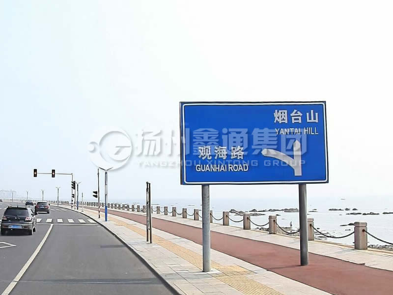 BZG-015，交通標(biāo)志桿，雙柱標(biāo)志桿