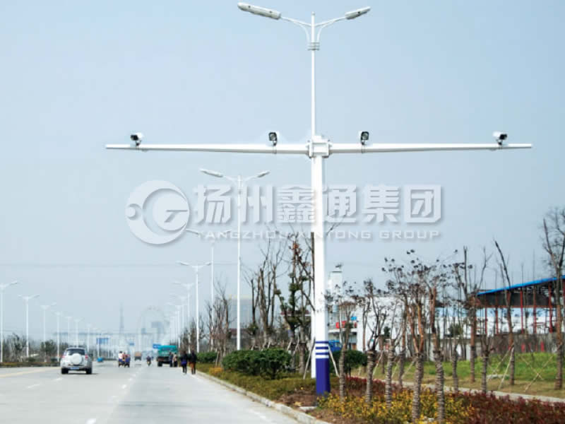 DJG-004，電子警察桿，T型八棱電警桿